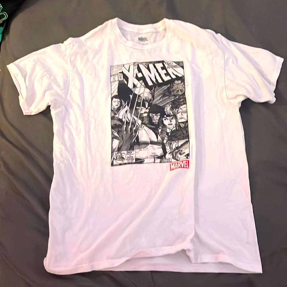 Men’s XL T-Shirt, Marvel, WHITE, Cotton Tee